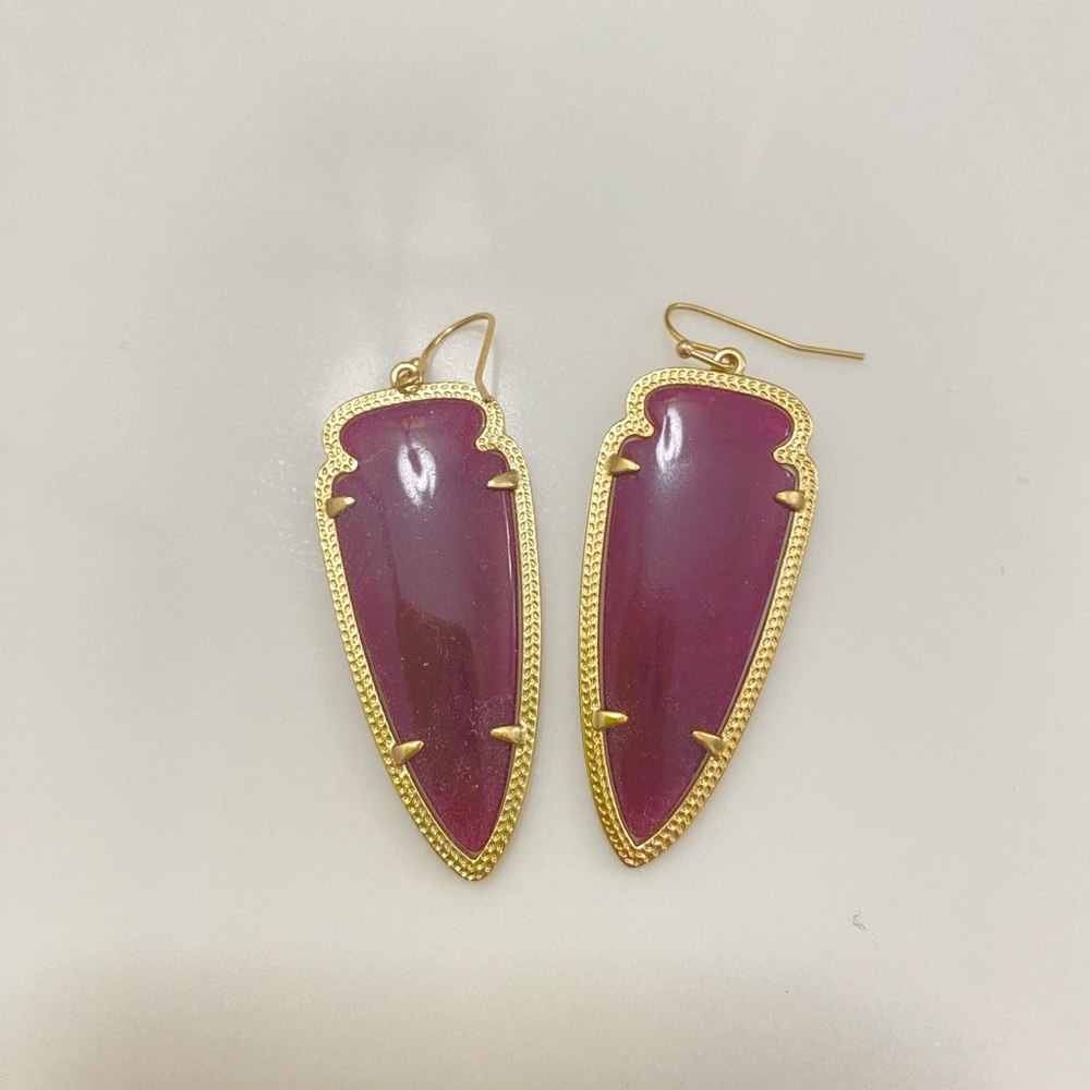 Maroon Kendra Scott Earrings